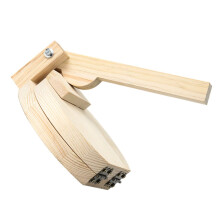 Hand-Operated Wooden Dumpling Press - One-Piece Dumpling Wrapper Tool For Dumplings And Ravioli - Natural Wood Finish