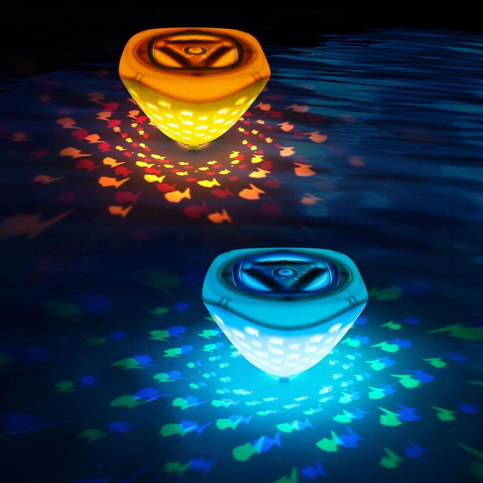 Kikidex (As Show, One Size) Led Pool Solar Floating Lamp Swimming Pool Ing For Swimming Pool, Bathtub, Pond, Fountain, Spa, Party Decor Light