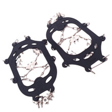 Ice Shoe Crampons With Spikes - 24 Teeth, Anti-Slip Traction For Winter Outdoor Skiing, Fits Boots And Shoes