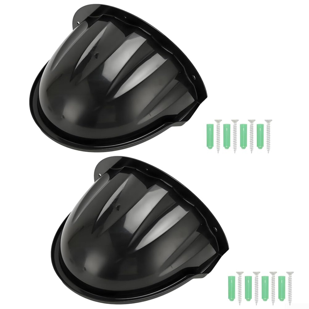 Weatherproof Camera Rain Cover For Outdoor Security Cameras, Dust And Debris Resistant, Sun Protection, 2-Pack Black 9105992880461