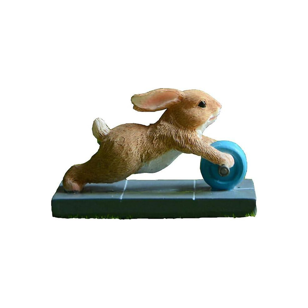 Kikidex (As Show, One Size) Exercise Garden Fairy Figurine- Fit Rabbit