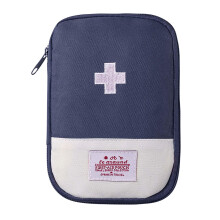 Empty First Aid Bag Small Portable Mini First Aid Kit, Outdoor Travel Medical Bag, Blue Casual Medicine Bag