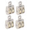 4 Pcs Doppel Flaschenzug 100KG 220LBS Lager 2