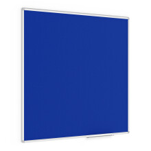 Felt Noticeboard 120x120 cm BLUE in Aluminium Frame