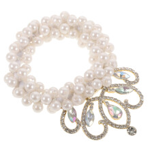 Perlenbesticktes Haarreif Diadem Elastisches Haarband Für