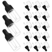 20Stück Transparente Mini Tropfflaschen 3Ml Für Ätherische Öle