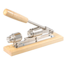 Holz Handdruck Walnuss Metall