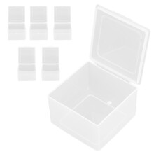 6St Kleine Kunststoff Perlenbox Mit Scharnierdeckel Für Kleinteile