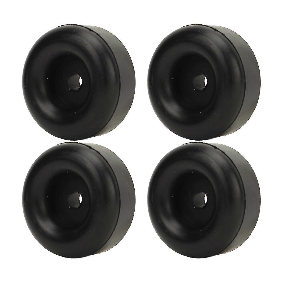 Kikidex (As Show, One Size) 4Pcs 2.5Inch Trailer Ramp Door Rubber Bumper Round With Hole Rubber Cushion For Cargo Trailer Rv Ships