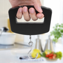 WeiHeng Tragbares LCD-Digital-Gepäckwaage mit Aufhängehaken – Kompakt