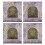 2 stuks antieke notitie clip document klem voor notebook-A 2