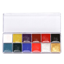 Bodypainting-Palette, 12 Farben, erfrischend,