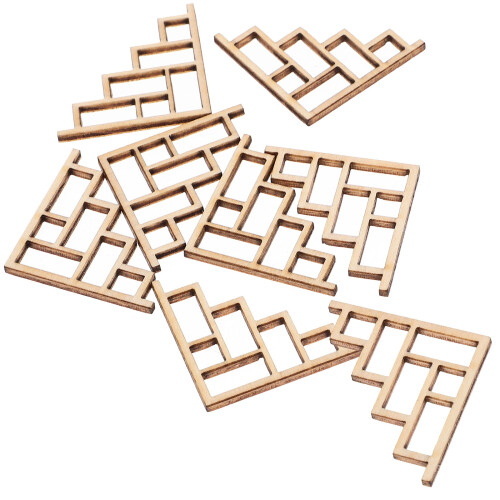 8Stk Holz Diy Ecke Möbel Schutz Set