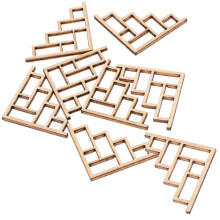 8Stk Holz Diy Ecke Möbel Schutz Set