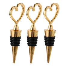 1 Set 3 Herzförmige Flaschenverschlüsse Hochzeitsgeschenke Gold