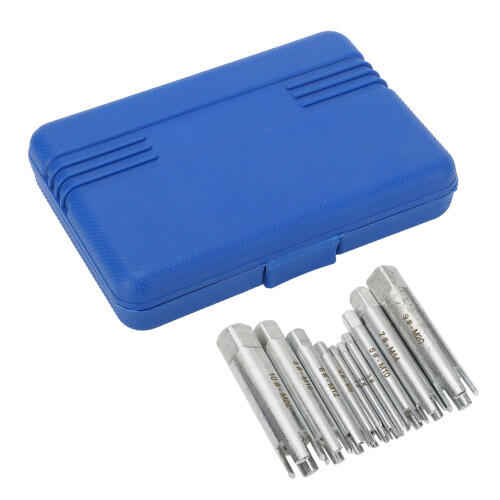 10-teiliges Gewindebohrer-Ausdreher-Set aus 2
