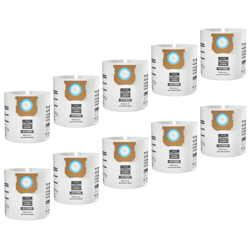 Dry Vacuum Cleaner Replacement Bags 15-22-       10 pack