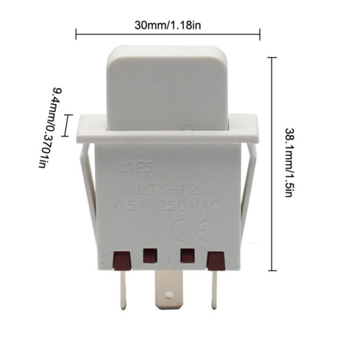 Refrigerator Door Light Switches Universals Push Button Switches 2