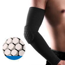 Outdoor Sun Protective Cooling Arm Sleeve Black M for Running and Cycling