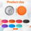 8PCS Silicone Can Covers Reusable Lids Temperature Resistant 3