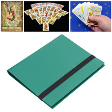 Album per carte da gioco con 20 pagine, 9 tasche, grande capacità, copertina verde, raccoglitore di archiviazione