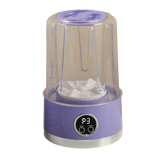 Rechargeable Portable Laundry Device for Delicate-Purple