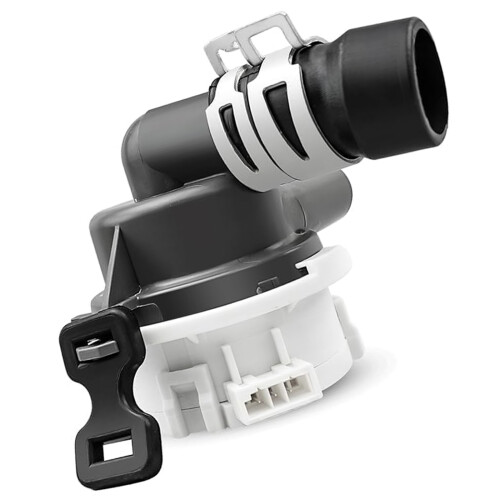 High Efficiency Dishwasher Drain Pump Plastic Construction Quiet