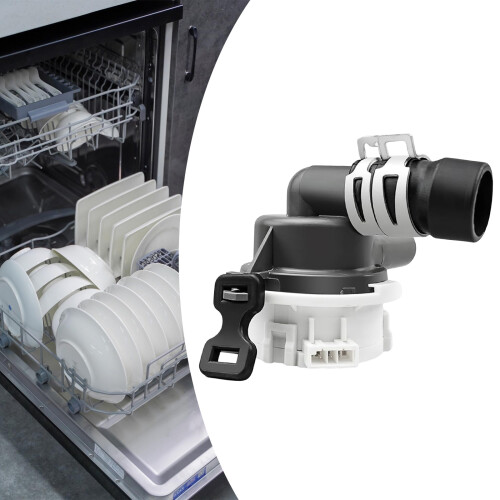 High Efficiency Dishwasher Drain Pump Plastic Construction Quiet 1