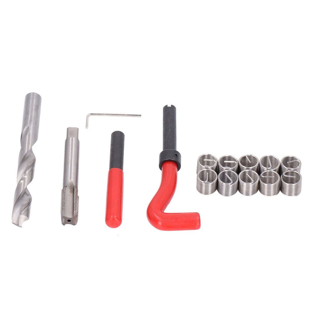 Car Thread Repair Kit 15Pcs Insert Set M14x1.50mm Compatible Hand Tool 5071357508391