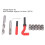 Car Thread Repair Kit 15Pcs Insert Set M14x1.50mm Compatible Hand Tool 3