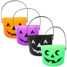4Stück Halloween Süßigkeiten Eimer Kürbisförmig Für Kinder