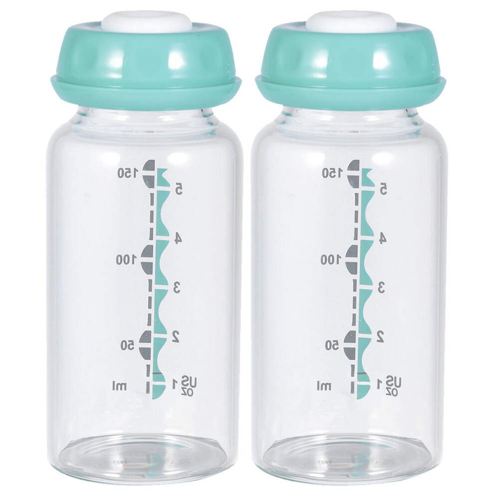 2Pcs Portable Glass Nursing Bottle For Infant Mom Wide Size Iplusmile