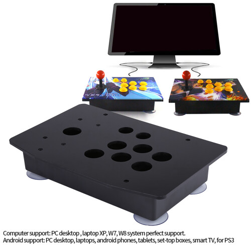 Black Acrylic Panel DIY Kit for Arcade Game - Easy Replacement Set 2
