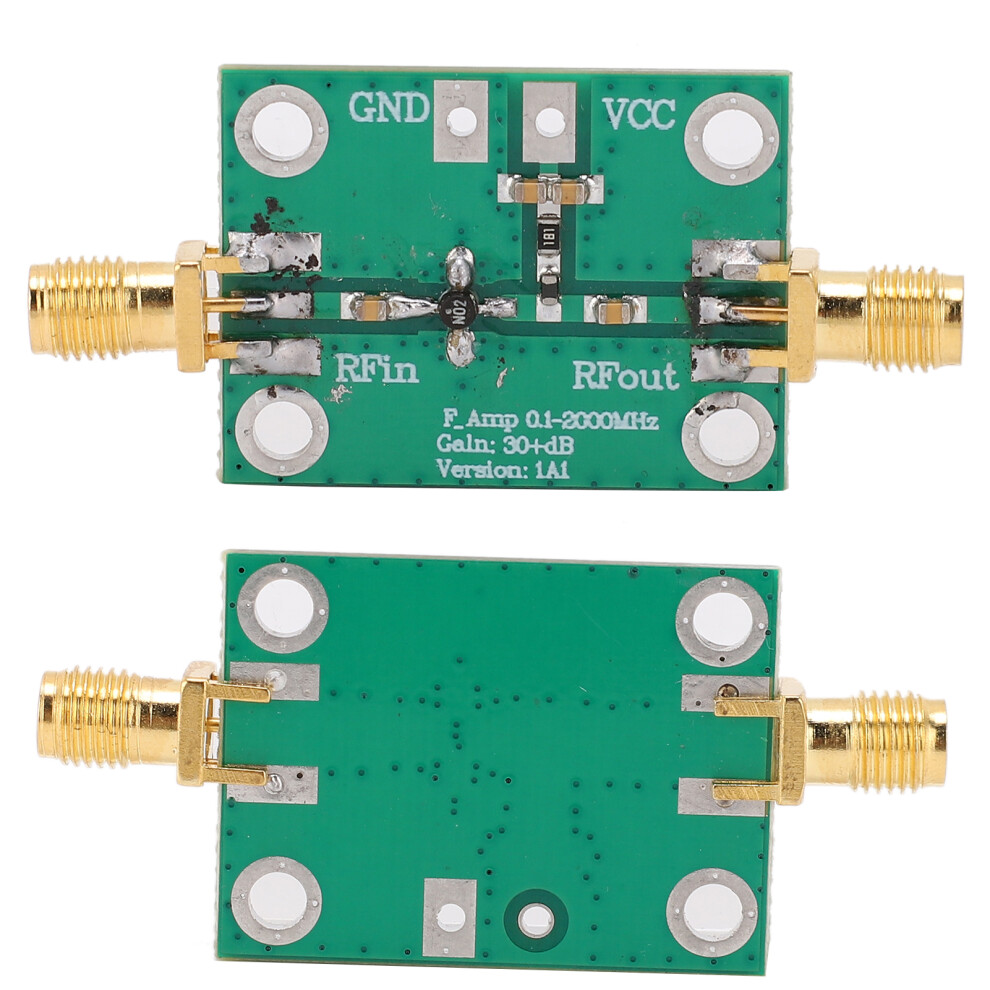 Low Noise Rf Lna Board 0.1-2000Mhz Amplifier 30Db Gain Module 7641357510717