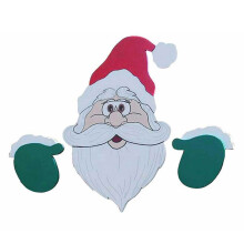 Merry Christmas Outdoor for Banner Santa Claus-Santa Claus