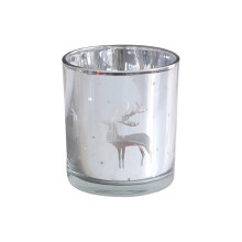 Romantic Glass Candle Holder Jar Tealight Holders Christmas