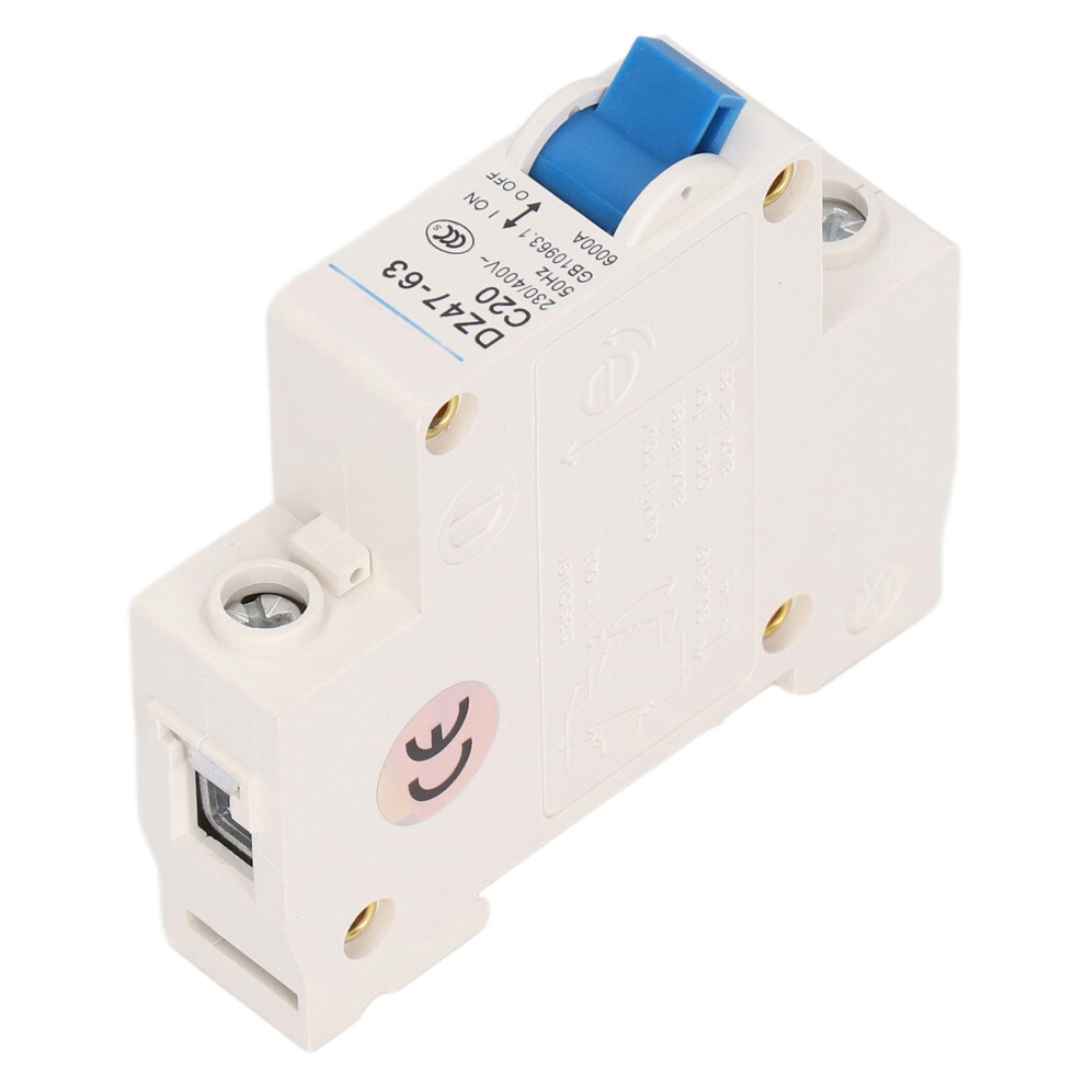 Dz47-63 C20 20A Mini Circuit Breaker 6000A 230V/400V 9441357511954