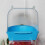 Bird Bath Box Parakeet Bathing Tub with Clear Top for-Blue 4