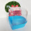 Bird Bath Box Parakeet Bathing Tub with Clear Top for-Blue 3