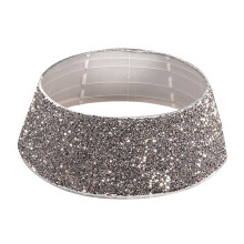 Sequins Glitter Christmas Tree Base Collar Around-Silver