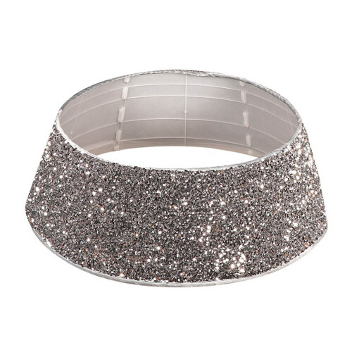 Sequins Glitter Christmas Tree Base Collar Around-Silver