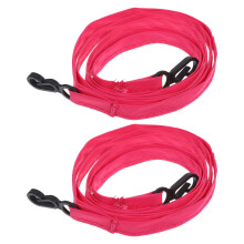 2Pcs Rosy Kid Mitten Clips Soft Nylon Glove Keepers Neck Hanging Strap