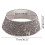 Sequins Glitter Christmas Tree Base Collar Around-Dark Gray 4