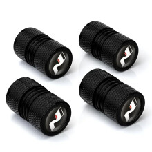 Screw-On Tyre Valve Caps 4 Pcs For Hyundai I20 I30 IX35 Tucson Kona Elantra Corrosion-Resistant Dust-Proof Leak-Proof