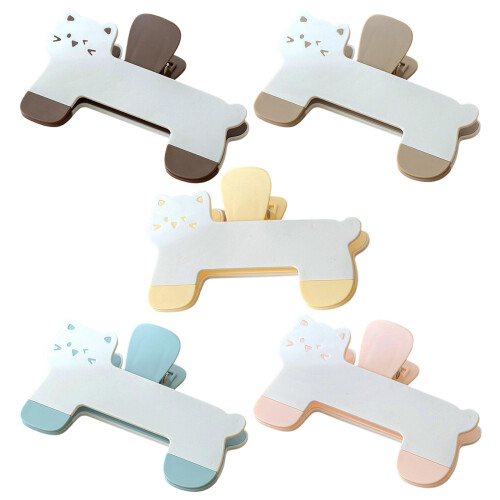 Adorable Cats Shaped Book Clip Light Weight Practical-Pink 1