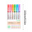 Lot de 6 stylos à dessin créatifs, couleurs assorties,-Type A 3