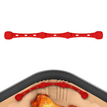 Silicone Air Fryer Paper Holder Magnetic Fixation Heat-Red D