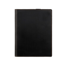Professional PU Leather Notebook Cover Organizers with-Black