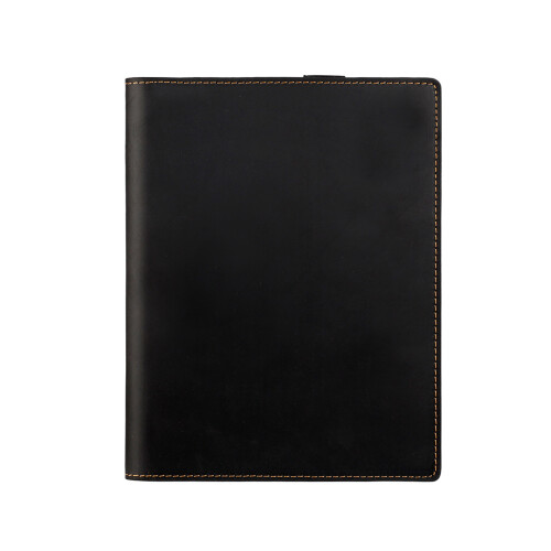 Professional PU Leather Notebook Cover Organizers with-Black