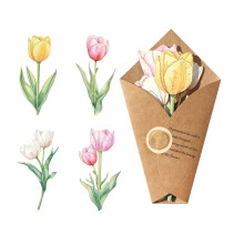 Tear Resistant Fashion Decorated Paper-carnation f ragrance
